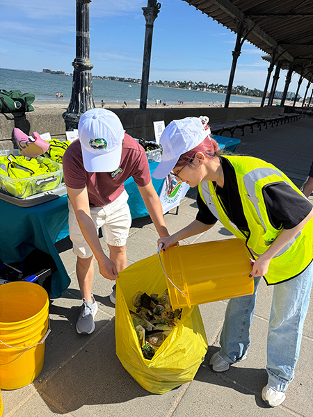 We donated $10,000 to Seaside Sustainability and organized a beach cleanup in Boston, USA.