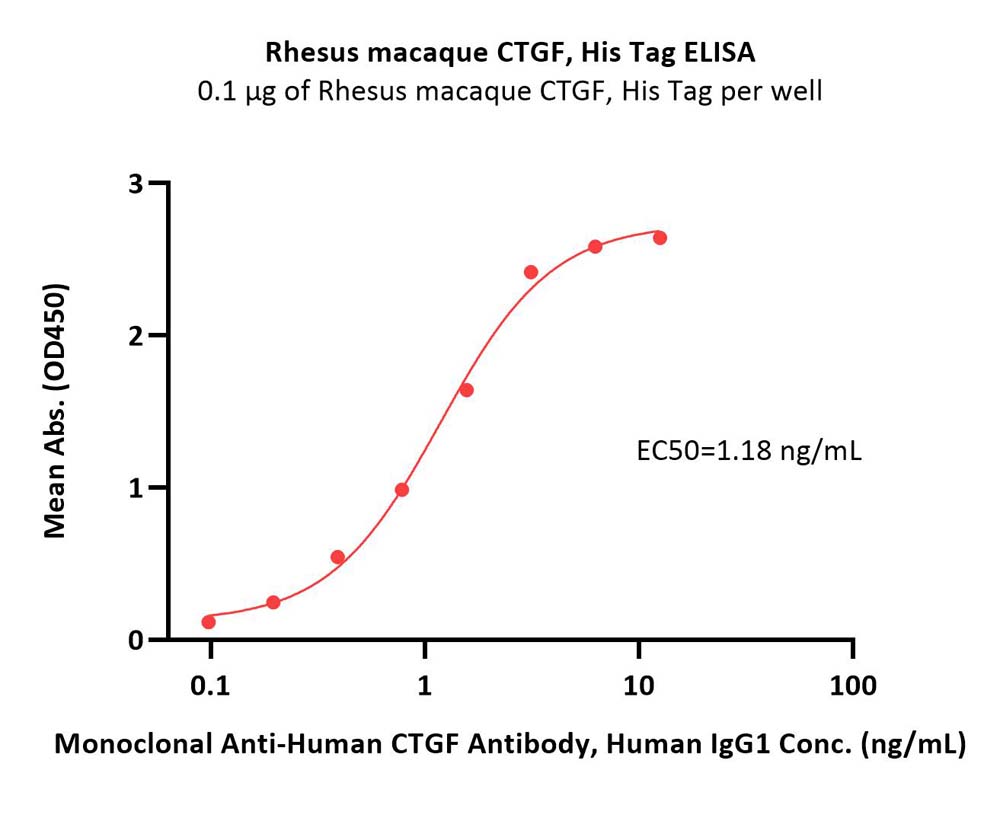 Rhesus macaque CTGF / CCN2 Protein, His Tag