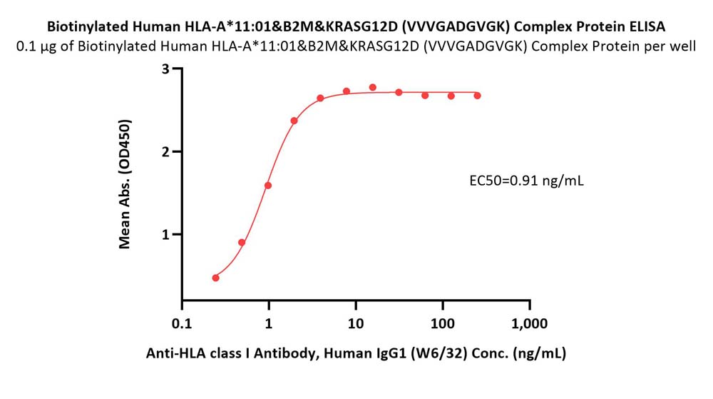 Biotinylated Human HLA-A*11:01&B2M&KRASG12D (VVVGADGVGK) Comple