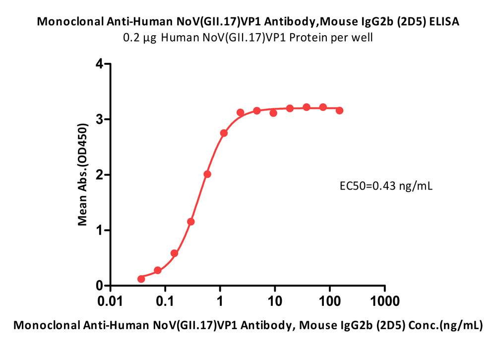 Monoclonal Anti-Human NoV(GII.17)VP1 Antibody, Mouse IgG2b (2D5