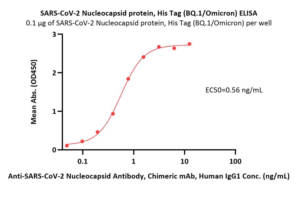 SARS-CoV-2 Nucleocapsid protein, His Tag (BQ.1/Omicron)