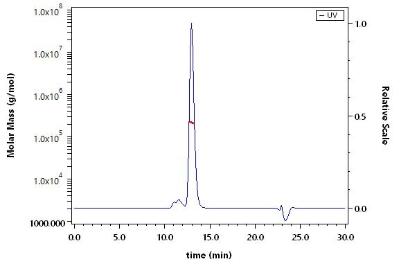 Integrin alpha V beta 8 SEC-MALS