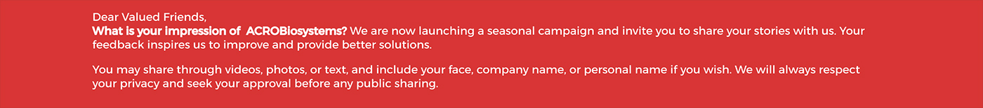 What is your impression of the Service of ACROBiosystems？
