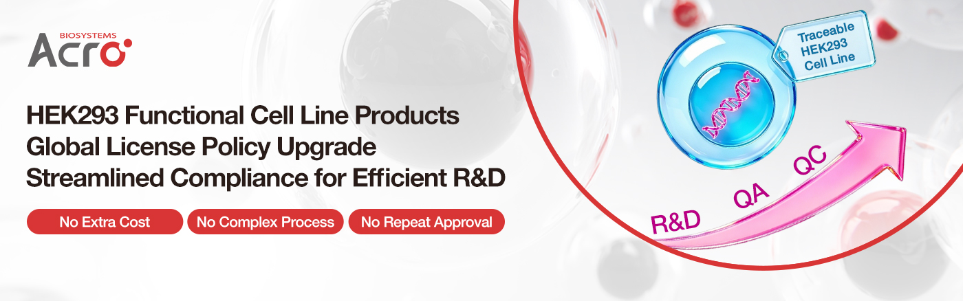 Official Announcement | Global License Solution Upgrade for HEK293 Functional Cell Lines