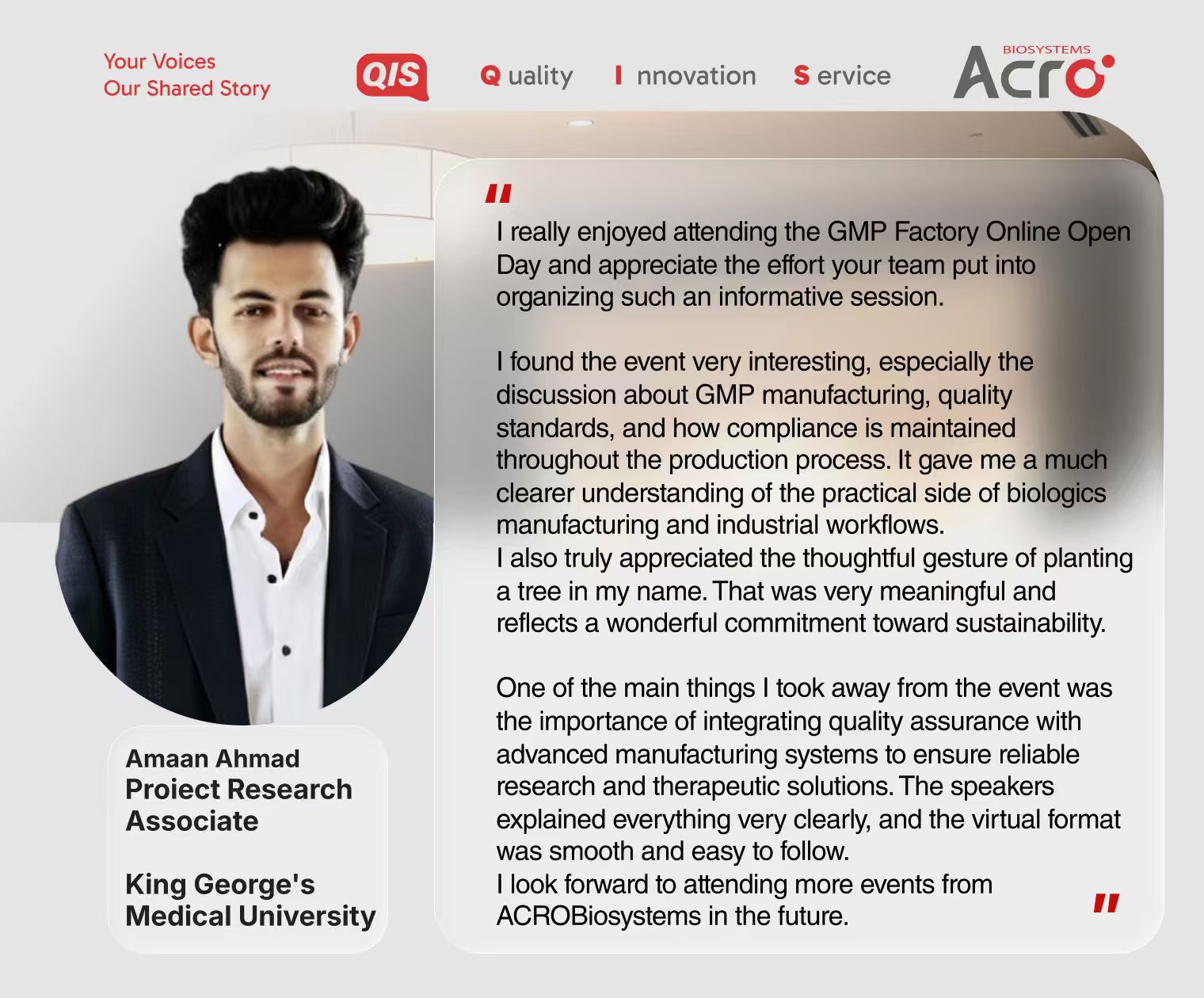 What is your impression of the Service of ACROBiosystems？