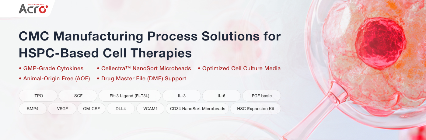 CMC solutions for HSPC cell therapy