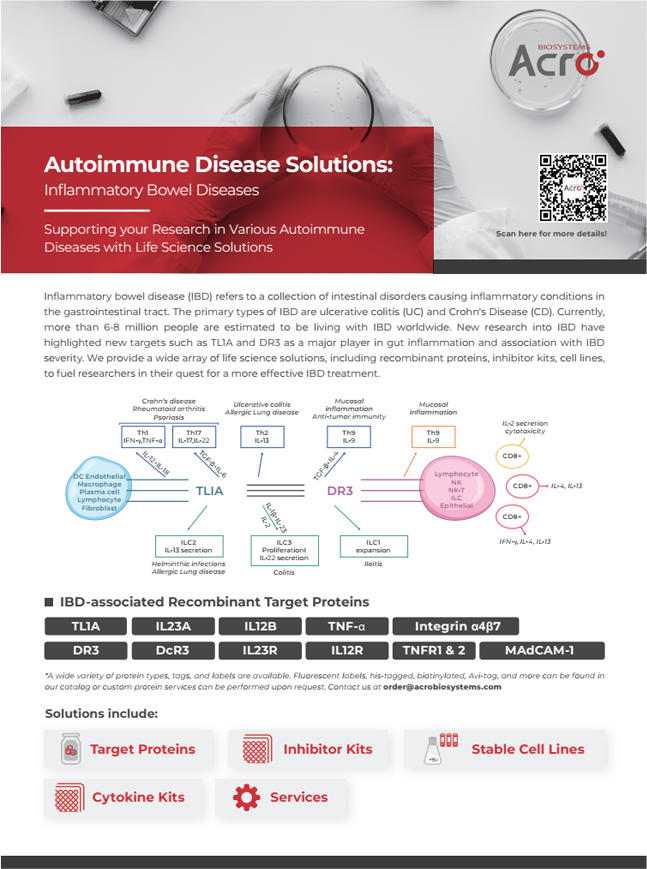 [Flyer] Solutions for Autoimmune Disease Research - Inflammatory Bowel Disease