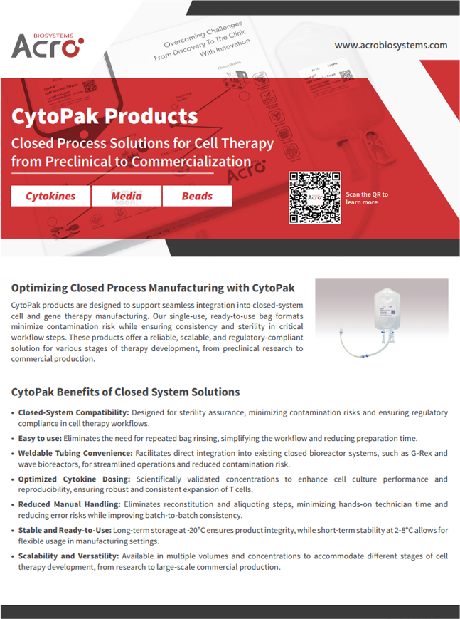 [Flyer] CytoPak Products