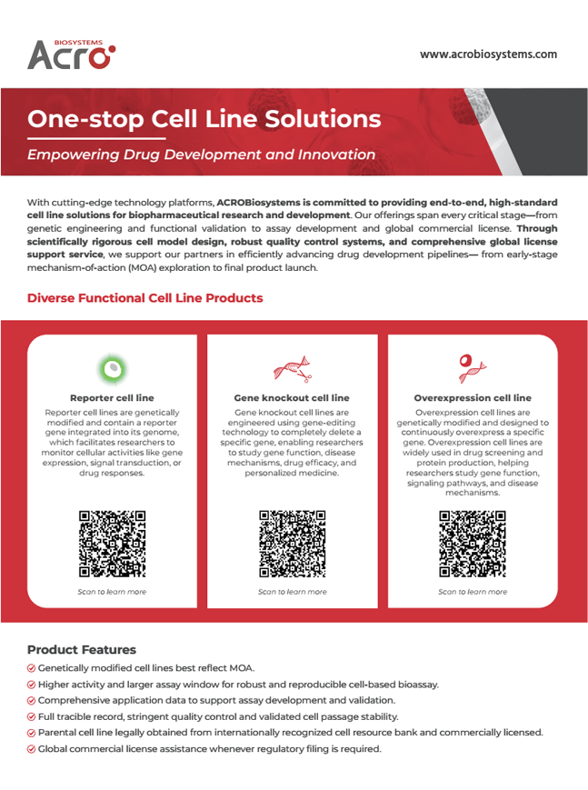 One-stop Cell Line Solutions